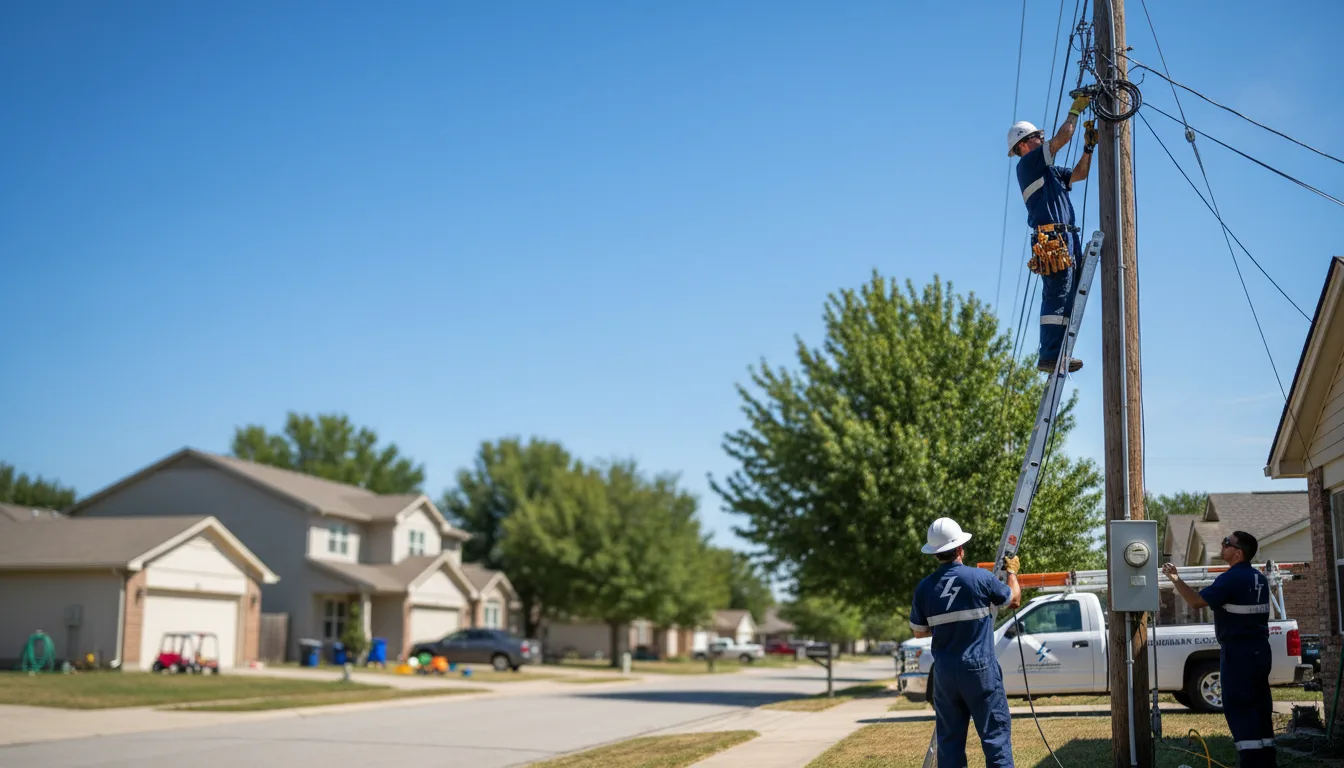 Residential electrician providing installation services in Leeds, AL